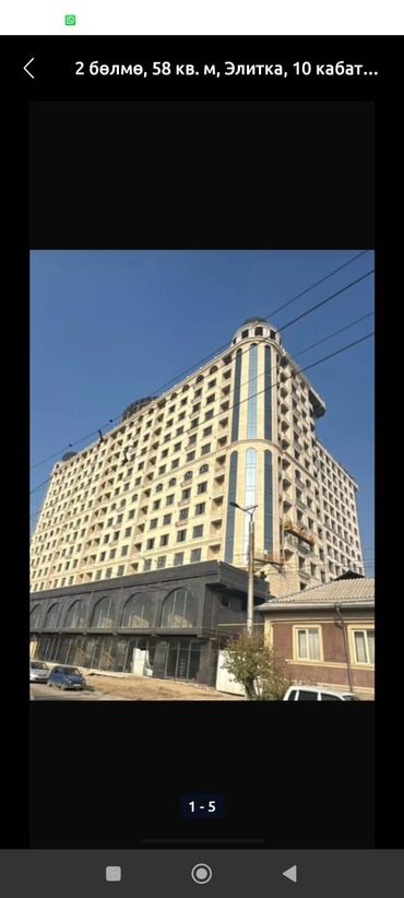 квартиры в частном доме: 2 бөлмө, 58 кв. м, Элитка, 10 кабат, ПСО (өзү оңдоп түзөтүп бүтүү үчүн)