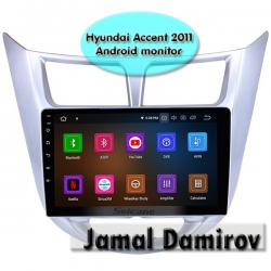 disk satisi: Hyundai Accent 2011 üçün Android monitor. Bundan başqa HƏR NÖV