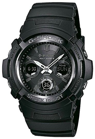 часы мужские спортивные: Японские наручные часы CASIO G-Shock AWG-M100B-1AER. Оригиналы, в