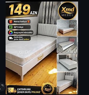 Xmd Mebel – tək nəfərlik çarpayı - Ölçü: 90×200 sm (şəkildə “90*2 lalafo.az -da Xmd Mebel – tək nəfərlik çarpayı - Ölçü: 90×200 sm (şəkildə “90*2