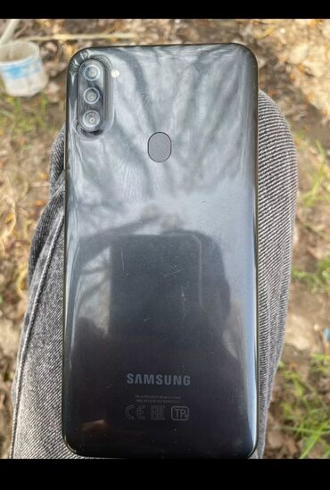 samsung g361: Samsung Galaxy A11, Колдонулган, 32 GB, түсү - Кара, 2 SIM