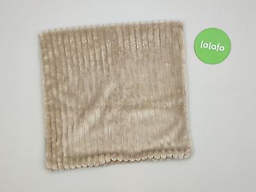 materiał polar: Beżowa poszewka na poduszkę dekoracyjną z miękkiego, prążkowanego — 2