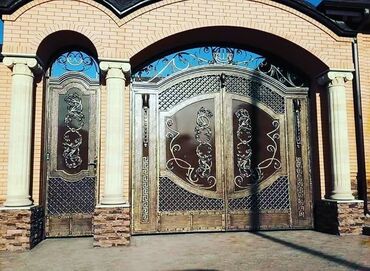 Həyət darvazaları: Metal EN MMC olaraq istədiyiniz forma və ölçüde demir işlerinin — 17