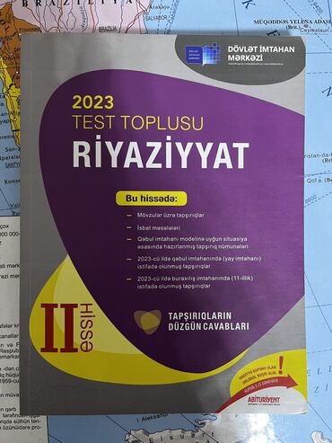 CD, DVD disklər və kassetlər: 2ci hissə 2023 nəşr riyaziyyat test toplusu satıram, 8 aznə alınıb 4