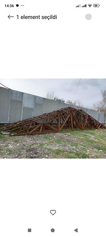 demir qapi bezekleri: Metal fermalar – sənaye və anbar örtükləri üçün - Material: qalın — 1