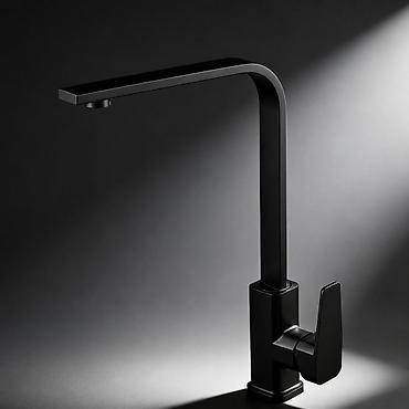 taburet: Crna Kuhinjska Slavina Visoka 41 cm – Mat Crna Novo, nekorišćeno ✅ — 1