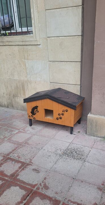 Yuvalar: Məhsul: Açıq havada istifadə üçün taxta pişik evi Təsvir: - Küçə və — 16
