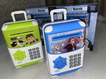детский сейф: Детская электронная копилка чемодан с кодовым замком и