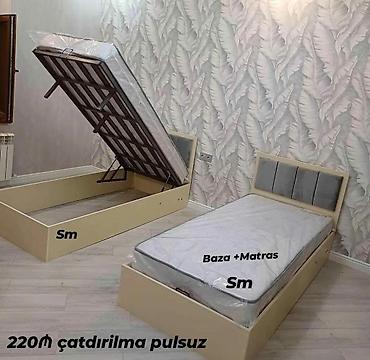 Çarpayılar: Yeni, Təknəfərlik çarpayı, Bazasız, Matras ilə, Siyirməsiz — 9