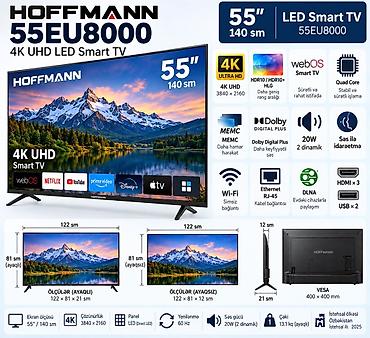 15 pro max 2 ci el: Hoffmann 55EU8000 – 55" (140 sm) 4K UHD LED Smart TV - Ekran: 55", 4K — 1