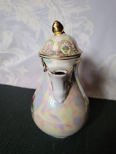 Čajnici: Bokal 1918g + Oscar Shaller Bavaria porcelan. Bokal je nov,pozlata — 11