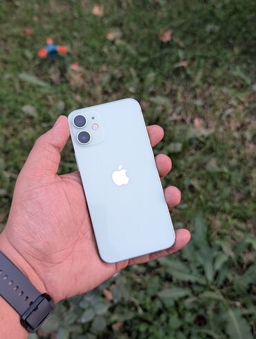 радиоприемник бишкек: IPhone 12 mini, Б/у, 64 ГБ, Синий, Защитное стекло, Чехол, Кабель, 84 %
