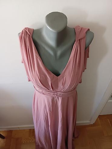 dream touch: Elegantna duga haljina u puder-ružičastoj boji. - Kroj: duga — 4