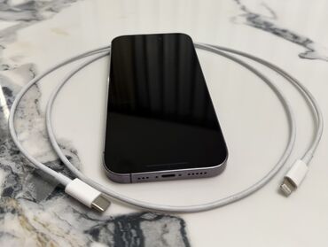 двунитка цена: IPhone 14 Pro, Б/у, 128 ГБ, Deep Purple, Кабель, 85 %