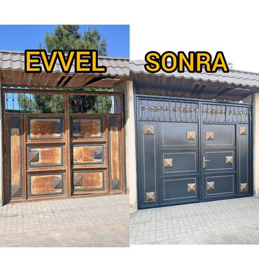 Darvazaların rənglənməsi: Darvaza rəngləmə və təmir xidməti təklif olunur. Bu xidmət köhnəlmiş — 10