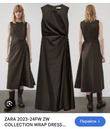 zara платье: Повседневное платье, Миди, Zara, XL (EU 42)