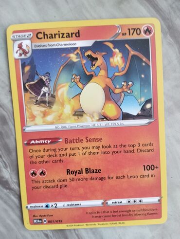 işlənmiş arisdon: Карта charizard: stage2,evolve from charmeleon,hp 170