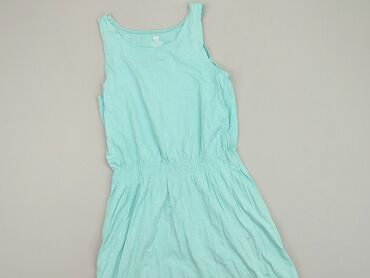 czarna dluga sukienka z rozcieciem: Сукня, H&M, 14 р., 158-164 см, стан - Хороший