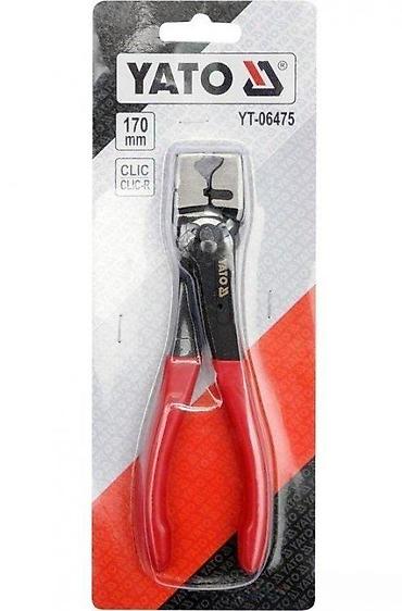 ugaone brusilice: Klešta za stezaljke CLIC/CLIC-R – YATO YT-06475, 170 mm - Specijalna — 2