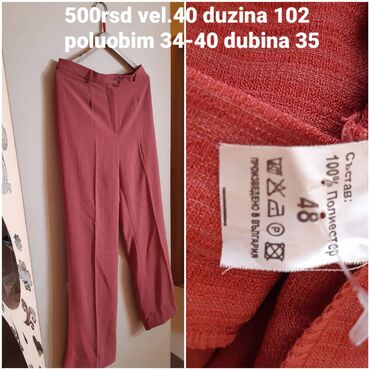 Pantalone: S (EU 36), Ravne nogavice — 8