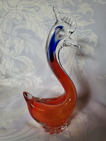 Ostali antikviteti: Murano figura rucni rad iz 70ih.god. Figura duvano staklo,bez — 7