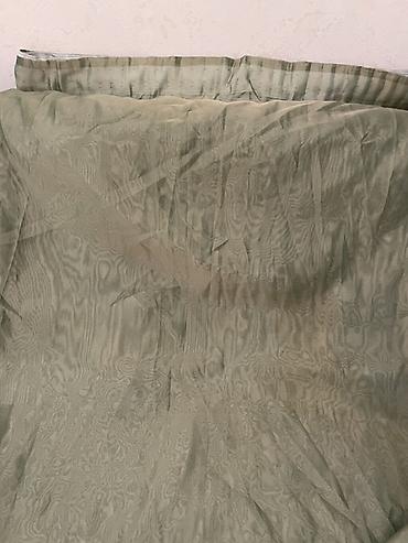 parça ayaqqabı: Yaşıl rəngli pərdə parçası – naxışlı jacquard toxuma - Rəng — 1