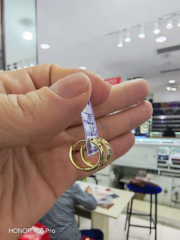 Aksesuarlar: Sırğa, Sarı qızıl, 585 Əyar, 216 g — 2