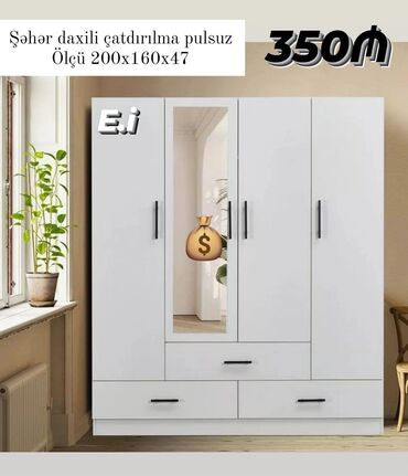 Tavalar: Yeni, Açılan, Düz dolab, Qarderob, paltar dolabı