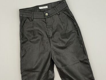 woskowane legginsy: Material trousers for women, size S (EU 36)