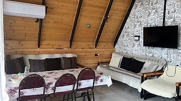 Həyət evi alıram: Gunluk ve aylıq kiraye 70-80azn !🥰A‑Frame tipli taxta kottec – gecə — 11