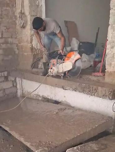 televizor temiri: Beton və dəmir-beton konstruksiyaların kəsilməsi xidməti - Divar — 3