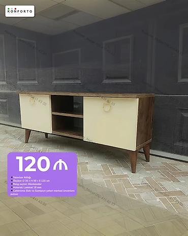 Mebel: Televizor altlığı Təsvir: - Müasir dizaynlı TV tumbası: iki