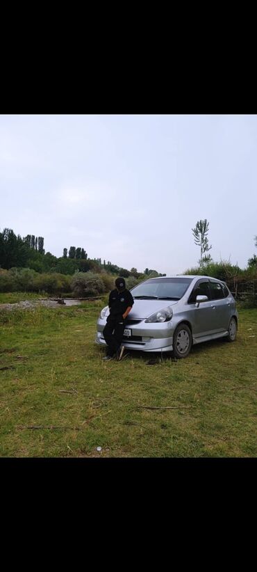 зеркала портер: Серебристый хэтчбек Honda Fit с пятидверным кузовом, выполненный в