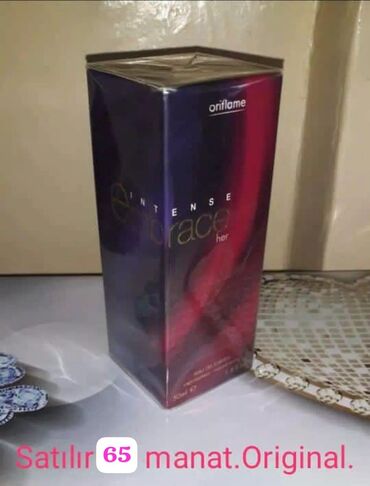 Ətriyyat: Oriflame brendinin "Dancing Lady Hypnotic Night" ətri. Bu ətir 50 ml — 27
