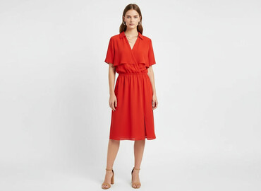 syntetyczne ubrania: H&M, Women`s dress, size S