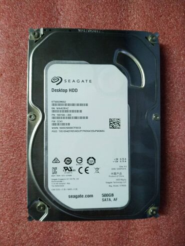 Жесткие диски, переносные винчестеры: Накопитель, Б/у, Seagate, HDD, 512 ГБ, 3.5", Для ПК