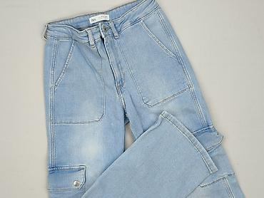 cargo jeans: Spodnie jeansowe, Zara, 14 lat, 164, stan - Bardzo dobry — 1