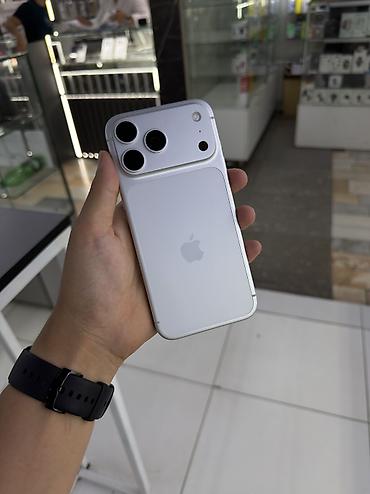 IPhone 17 Pro Max, Новый, 256 ГБ, Серебристый, Зарядное устройство, Защитное стекло, Чехол, В рассрочку, 95 % at lalafo.kg IPhone 17 Pro Max, Новый, 256 ГБ, Серебристый, Зарядное устройство, Защитное стекло, Чехол, В рассрочку, 95 %