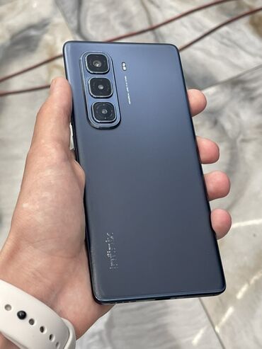 Infinix HOT 50 Pro+, 128 GB, rəng - Göy, Zəmanət, Sensor, Simsiz şarj