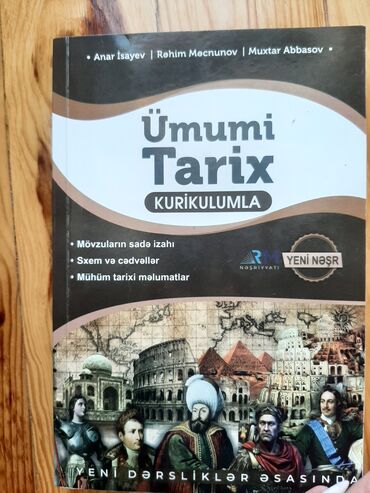 Kitablar, jurnallar, CD, DVD: Ümumi Tarix Anar İsayev Original Yeni Nəşr. Abituriyentlər üçün. Heç