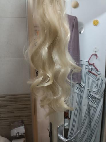 pull and bear sandale: Prirodna plava kosa(rep) oko 100g - Boja: svetlo plava/blond (hladan — 1