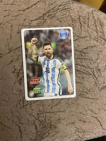 kart oyunları: Futbol kolleksiya kartı – Argentina millisinin hücumçusunun təsvir — 1