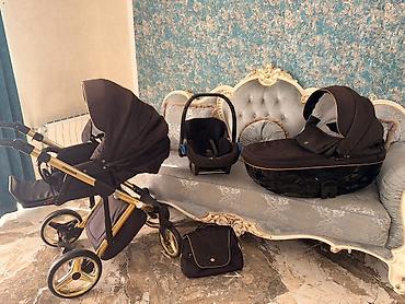 uşaq kreslosu: Adamex brendi 2000e alınıb Premium 3‑də‑1 uşaq arabası dəsti — 1