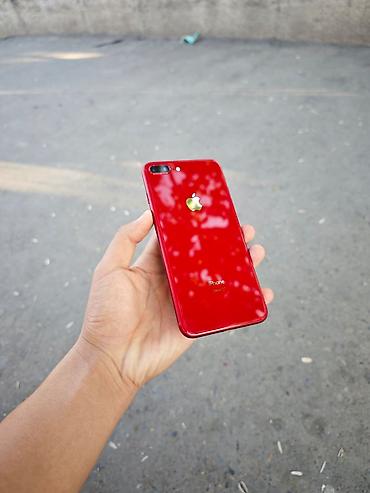 Apple iPhone: IPhone 8 Plus, Б/у, 64 ГБ, Красный, Защитное стекло, Чехол, 84 % — 2