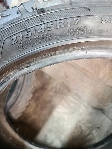 down pipe: Шины 215 / 45 / R 17, Лето, Б/у, Пара, Легковые, Япония, KENDA — 3