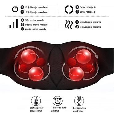 Termo masažeri: Šijacu masažer za sve delove tela – crni Trenutna cena je: 3300 din — 8