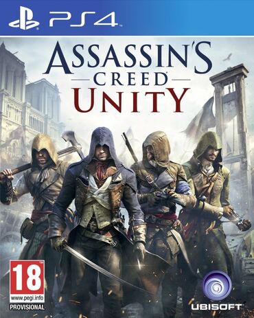 Аксессуары для видеоигр: Ps4 assassins creed unity oyun diski