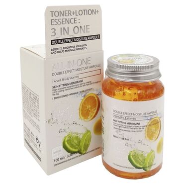 хорошие витамины для кожи: Eco Branch Toner-Lotion-Essence 3 in 1 Aha Bha Vitamins -