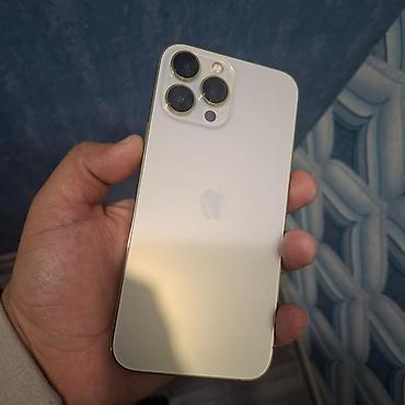 2 ci el 14 pro max: IPhone 13 Pro Max, 256 GB, Qızılı, Qırıq — 1