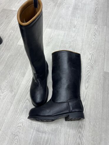 женская обувь 42 размер: Сапоги, 44, цвет - Черный